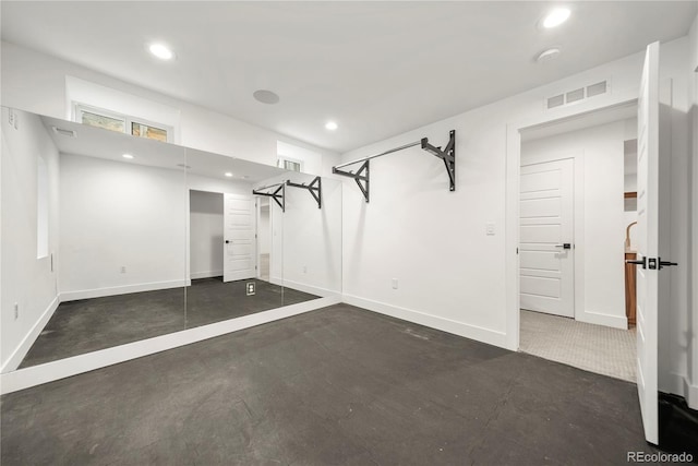 1490 S Vine St, Denver, CO 80210 - workout area featuring recessed lighting and baseboards