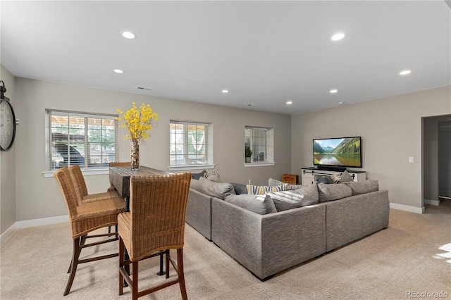 5181 Appleton Way, Castle Rock, CO 80104 - living room with recessed lighting and light carpet
