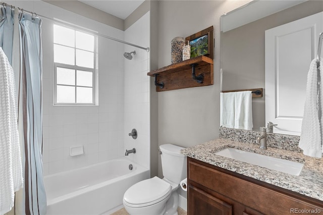 5181 Appleton Way, Castle Rock, CO 80104 - bathroom featuring shower / tub combo and vanity