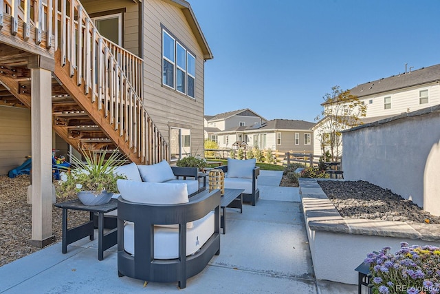 view of patio / terrace featuring outdoor lounge area