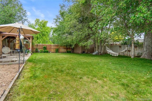 10563 Pierson Cir, Broomfield, CO 80021 - fenced backyard with a patio area
