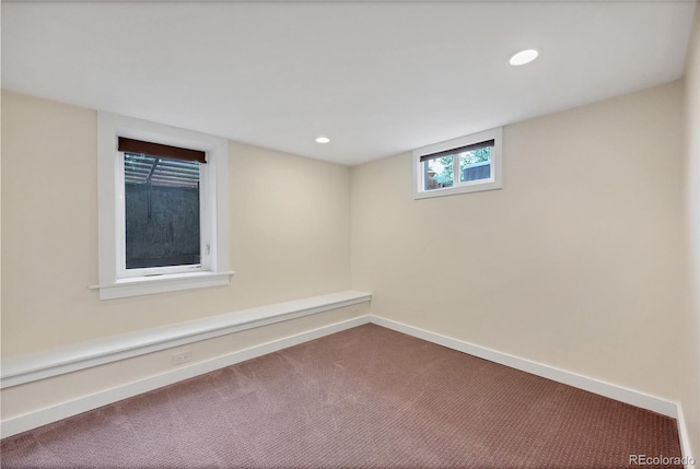 770 Locust, Denver, CO 80220 - empty room featuring carpet flooring, baseboards, and recessed lighting