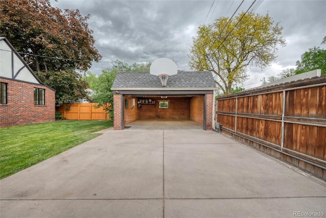 770 Locust, Denver, CO 80220 - garage with concrete driveway