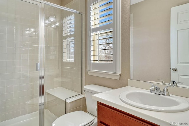 10761 Hillsboro Cir, Parker, CO 80134 - bathroom with vanity and a shower stall