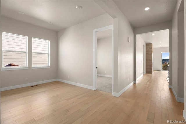 interior space featuring light hardwood / wood-style floors