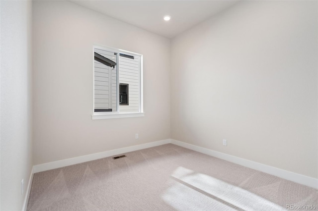 1585 Winter Glow Dr, Windsor, CO 80550 - empty room featuring recessed lighting, carpet, visible vents, and baseboards