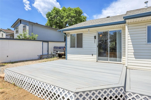 7610 S Garland St, Littleton, CO 80128 - wooden deck featuring a grill