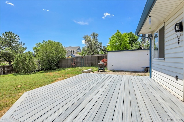 7610 S Garland St, Littleton, CO 80128 - wooden deck featuring a fenced backyard