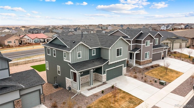 bird's eye view featuring a residential view