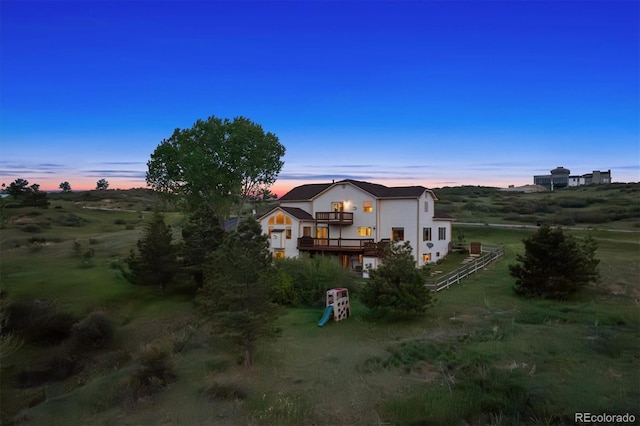 7289 Stroh Rd, Parker, CO 80134 - view of front of property featuring a balcony and stucco siding
