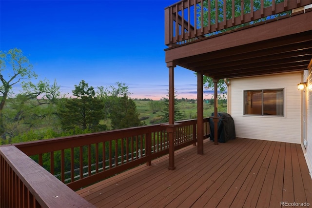 7289 Stroh Rd, Parker, CO 80134 - wooden deck with area for grilling