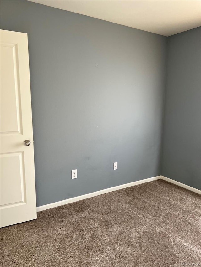 view of carpeted empty room