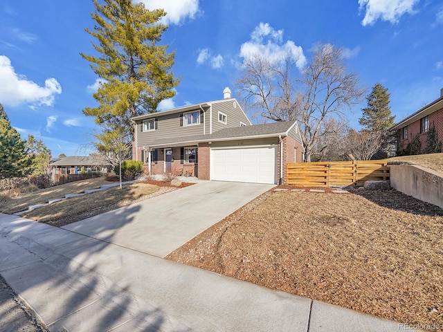 view of front of home featuring a garage