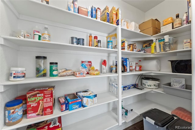 view of pantry