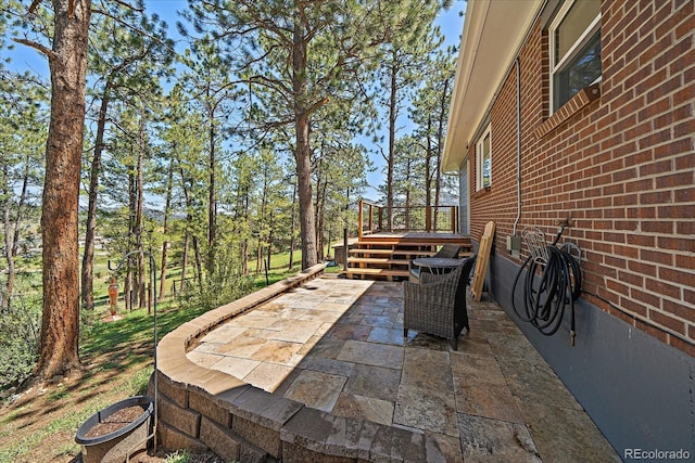 29827 Gigi Rd, Evergreen, CO 80439 - view of patio / terrace featuring a deck