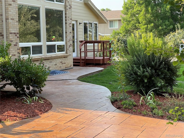 exterior space with a patio