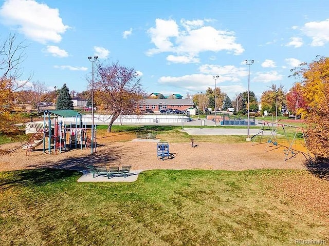 161 Robin Rd, Johnstown, CO 80534 - community play area featuring a yard