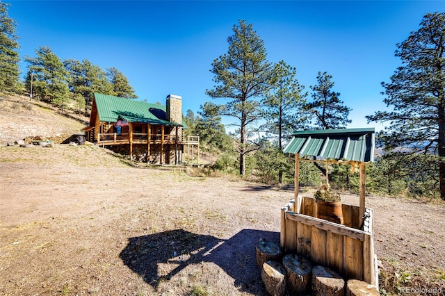 31266 Half Peak Trl, Pine, CO 80470 - view of yard with a wooden deck