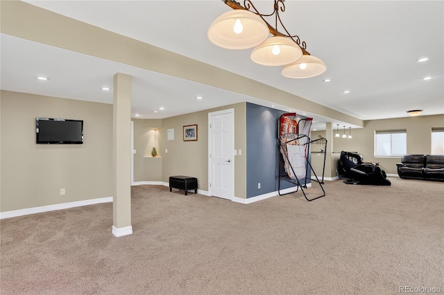 34827 E 7th Ave, Watkins, CO 80137 - basement with carpet floors and recessed lighting