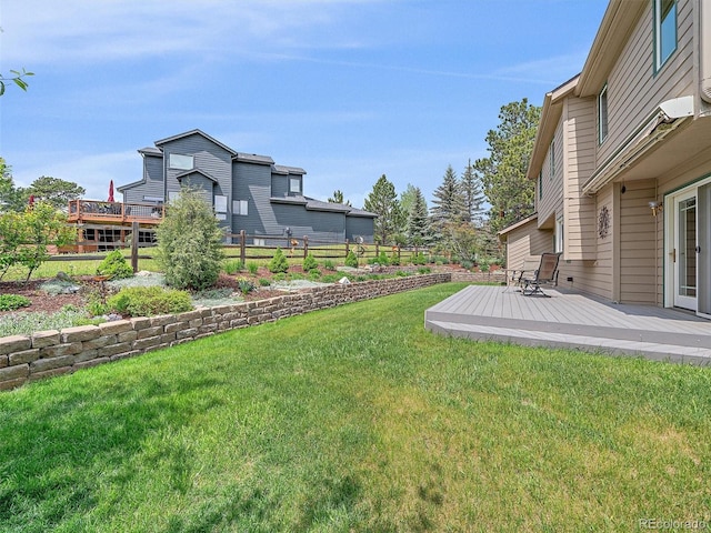 31412 N Bermuda Dunes Dr, Evergreen, CO 80439 - view of yard featuring a wooden deck