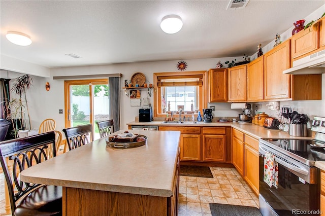 5400 Perth St, Denver, CO 80249 - kitchen with appliances with stainless steel finishes, a sink, healthy amount of natural light, and light countertops