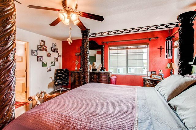 5400 Perth St, Denver, CO 80249 - bedroom featuring ceiling fan and ensuite bathroom