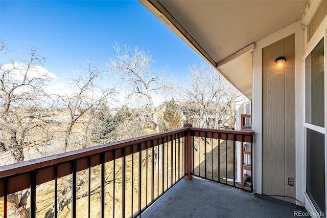 view of balcony