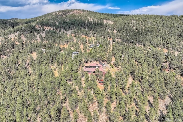 135 Poorman Rd, Boulder, CO 80302 - view of property location featuring a heavily wooded area and a mountainous background
