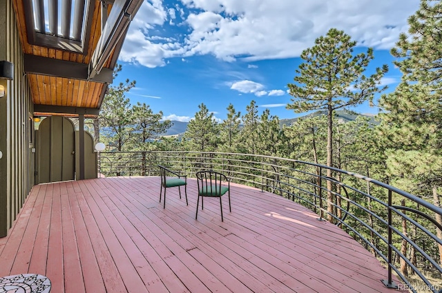 135 Poorman Rd, Boulder, CO 80302 - view of wooden terrace