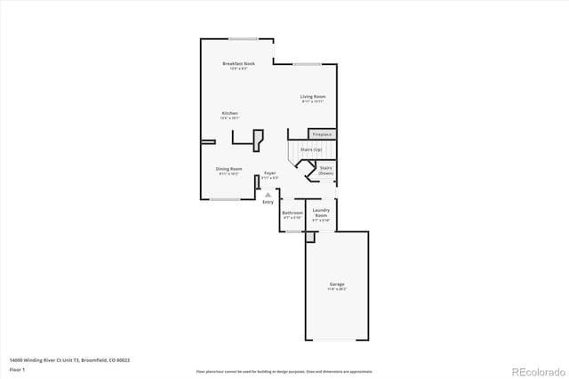 14000 Winding River Ct Unit T3, Broomfield, CO 80023 - view of floor plan / room layout