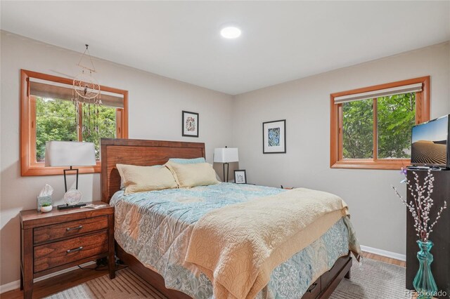 40 S 34th St, Boulder, CO 80305 - bedroom featuring multiple windows and wood finished floors