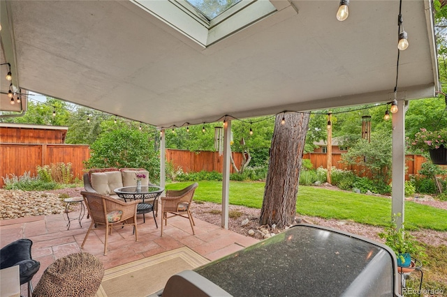 40 S 34th St, Boulder, CO 80305 - fenced backyard featuring a patio and outdoor dining space