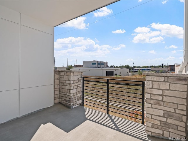 view of balcony