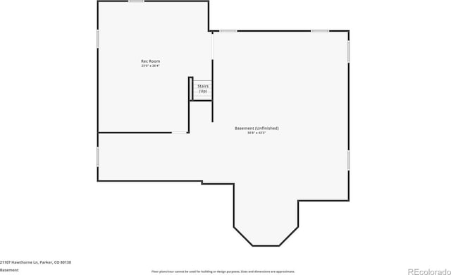 21107 Hawthorne Ln, Parker, CO 80138 - view of floor plan / room layout