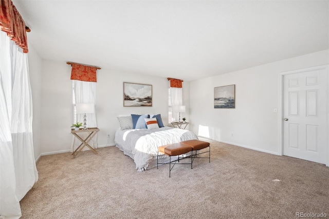 bedroom featuring carpet floors