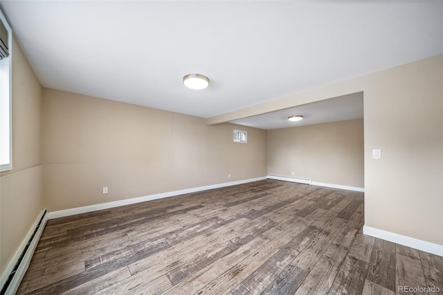 8051 S Kendall Blvd, Littleton, CO 80128 - empty room with baseboard heating and wood finished floors