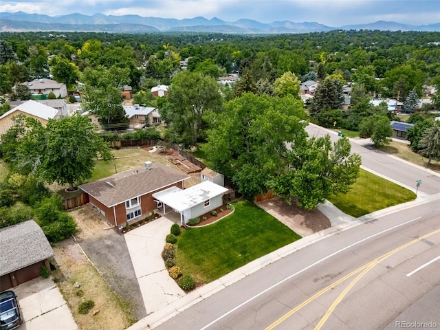 8051 S Kendall Blvd, Littleton, CO 80128 - drone / aerial view of a mountain backdrop