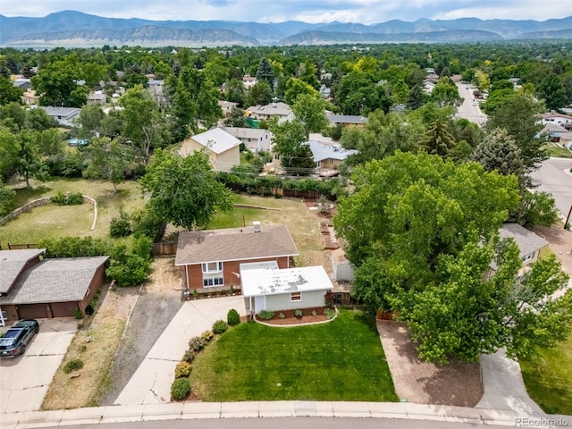 8051 S Kendall Blvd, Littleton, CO 80128 - aerial view of residential area featuring a mountainous background