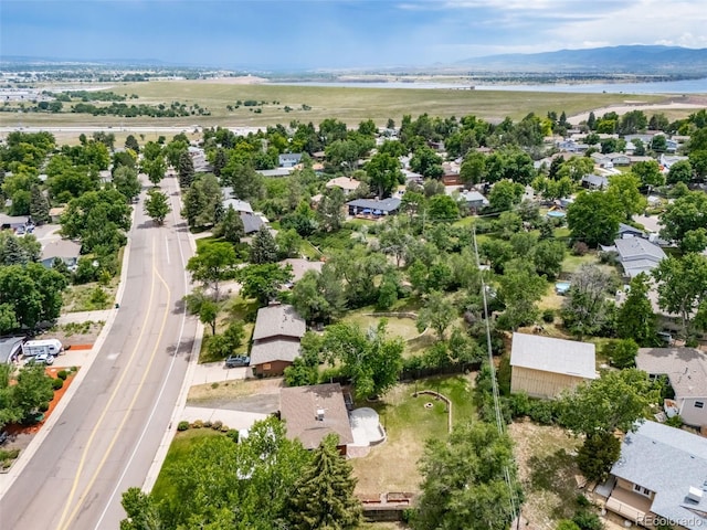 8051 S Kendall Blvd, Littleton, CO 80128 - aerial view of residential area featuring a water and mountain view