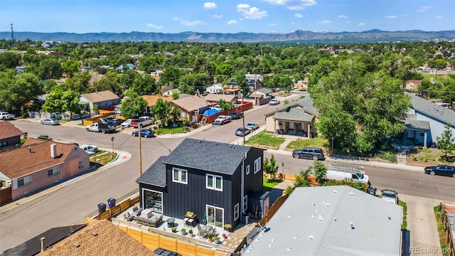 550 S Raleigh St, Denver, CO 80219 - aerial perspective of suburban area featuring a mountainous background