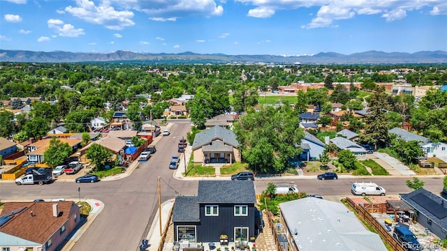 550 S Raleigh St, Denver, CO 80219 - aerial perspective of suburban area featuring a mountain backdrop