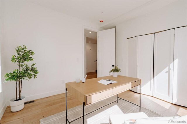 2530 Chase, Edgewater, CO 80215 - office area with light wood finished floors and baseboards