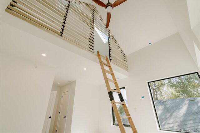2530 Chase, Edgewater, CO 80215 - detailed view of recessed lighting and a ceiling fan