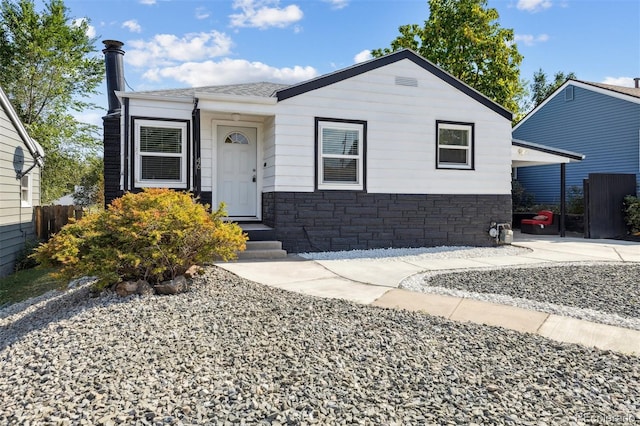 view of front of home