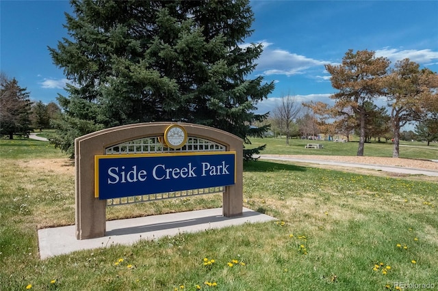 1881 S Dunkirk St Unit 106, Aurora, CO 80017 - community / neighborhood sign featuring a yard