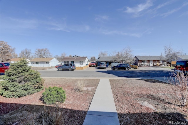 view of yard featuring a residential view