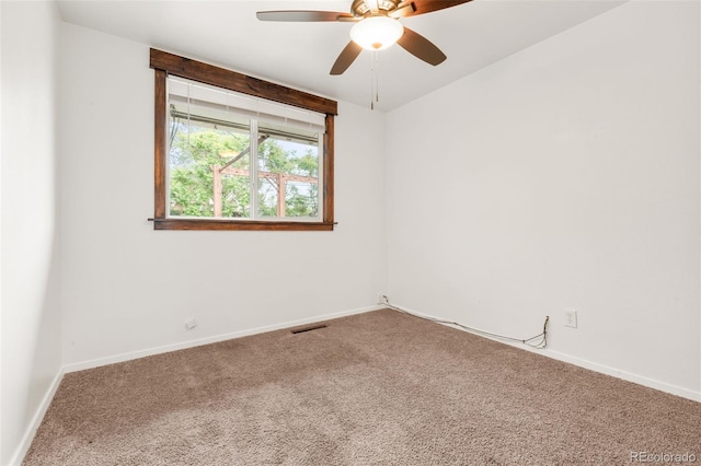 741 Cortez St, Denver, CO 80221 - carpeted empty room with ceiling fan and baseboards