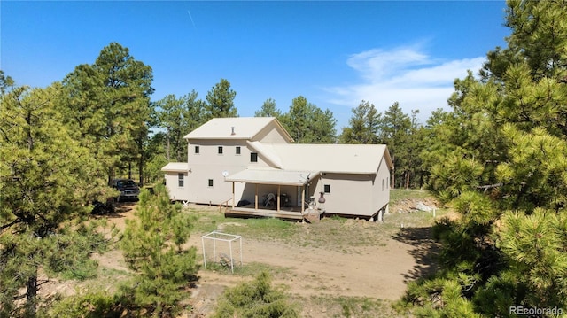 33002 Bobcat Ct, Trinidad, CO 81082 - rear view of house with a deck