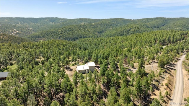 33002 Bobcat Ct, Trinidad, CO 81082 - bird's eye view of a forest and a mountainous background