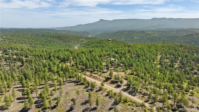 33002 Bobcat Ct, Trinidad, CO 81082 - view of mountain background featuring a heavily wooded area